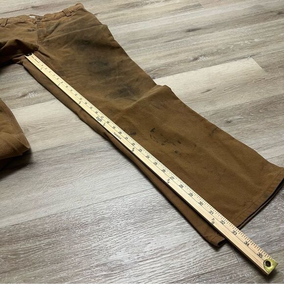 Carhartt Duck Utility Work Pants Mens 34x34 Flex Canvas Carpenter BN3279 READ DE - Picture 2 of 10